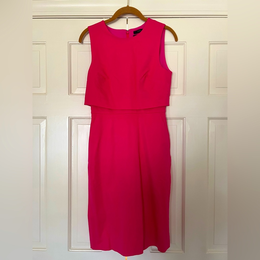 NWT J. Crew Cotton Bi-stretch Sheath Dress - size 0